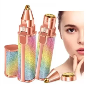 blawless 2 in 1 eyebrow trimmer | 2 In 1 Hair Remover Chargeable , Multi Attractive Color With USB Charging Cable And Cleaning Brush
