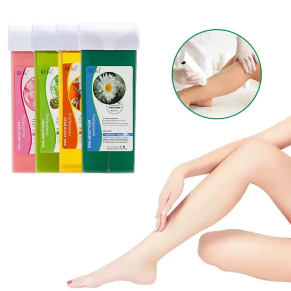 Refill Wax for Women, Roll On Wax Refill for Hair Areas of the Body, Roller Waxing Hair Removal Depilatory Refill Wax with different flavour (1 Pc) (Random Flavors) - Image 12