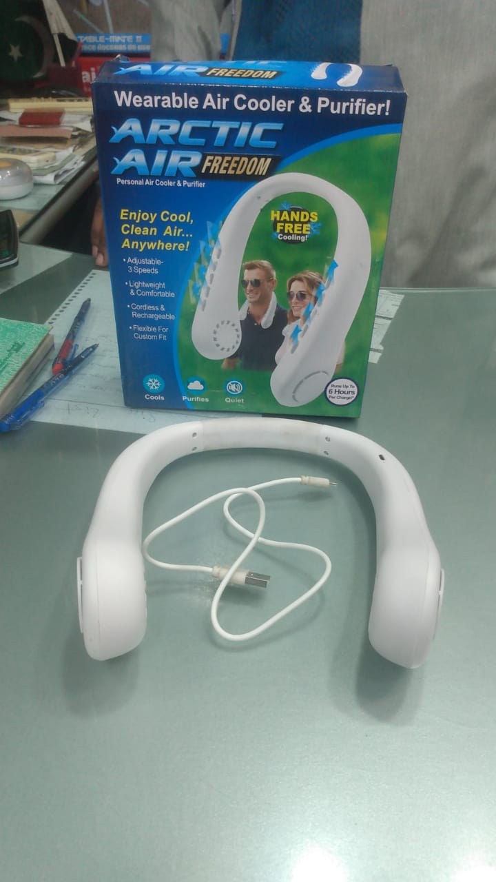 Neck Fan Personal Air Cooler 3 Speed Hand Free Neck Fan(random color ) - Image 3