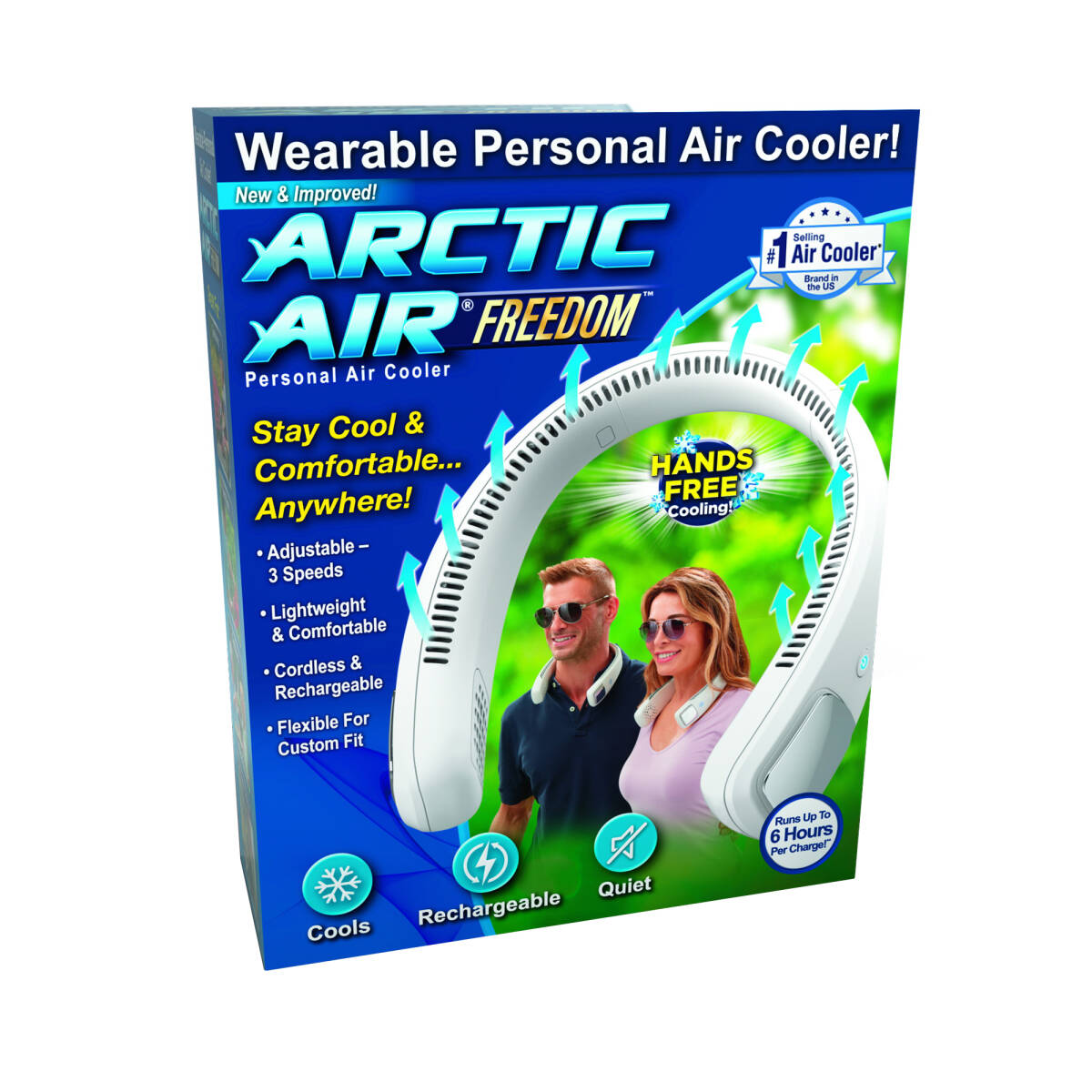 Neck Fan Personal Air Cooler 3 Speed Hand Free Neck Fan(random color )