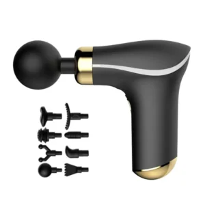 Compact Power Massage with 8 Interchangeable Heads, Cordless & Rechargeable Massager for Deep Tissue Muscle Relaxation KH-325.(random color)