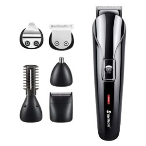 SHIINON SH-1711, Face, Hair and Body - Multi Grooming Kit sh 1711 Hair Trimmer, Beard Trimmer, Ear & Nose Trimmer Head Shaver Full Body Grooming Kit (random color)