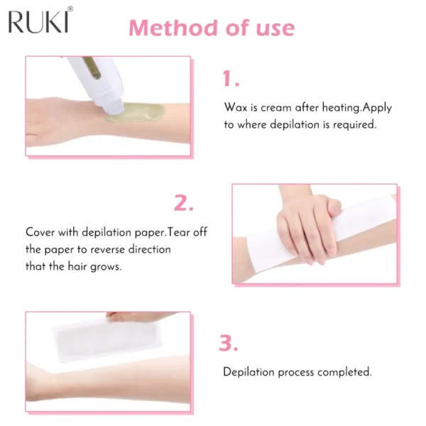 Refill Wax for Women, Roll On Wax Refill for Hair Areas of the Body, Roller Waxing Hair Removal Depilatory Refill Wax with different flavour (1 Pc) (Random Flavors) - Image 13