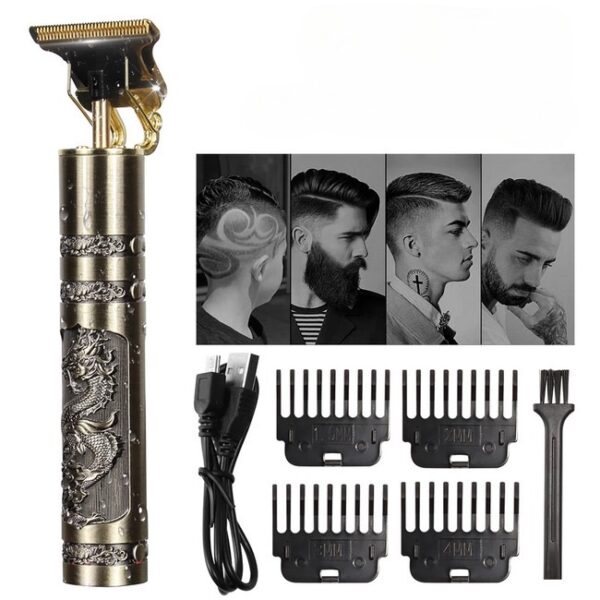 T9 Professional  Beard Trimmer  Haircut Shaving Machine for Men (Metal Body) - Image 6