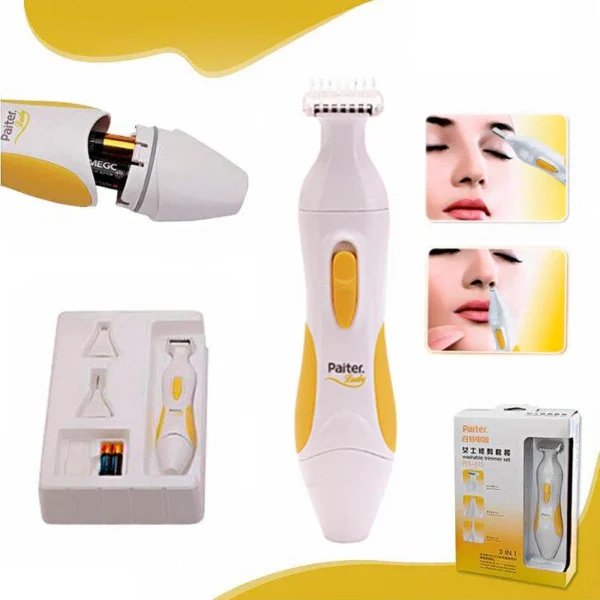 Paiter 3 In 1 Electric Lady Shaver Cell Operated - Image 5