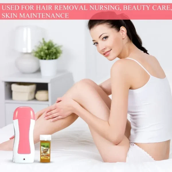Roll On Wax Depilatory Heater Waxing Hot Cartridge Hair Removal Roller Portable Epilator - Image 7
