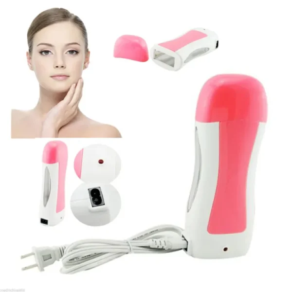 Roll On Wax Depilatory Heater Waxing Hot Cartridge Hair Removal Roller Portable Epilator - Image 8