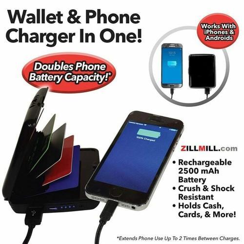 E-Charge Wallet Deluxe Portable Mobile Charger Power Bank And Credit Card Case - Image 6