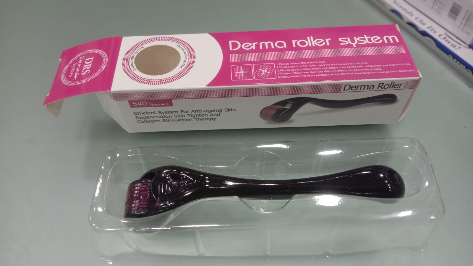 Derma Roller (0.5 size only) Titanium Micro Needles for Beard Growth and Hair Loss 0.5mm Smoothen Skin & Reduce Fine Lines Face roller best - Image 10