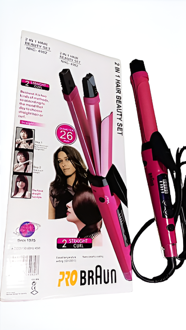 Hair Straightener|  2 in 1...Hair straightener and curler. - Image 2