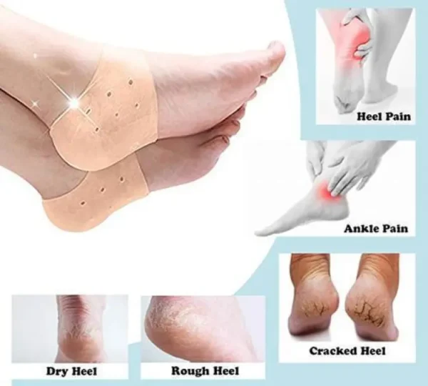 half Heel Pain Anti Crack Silicone Set - Anti Crack  For Pain Relief Unisex - Image 5