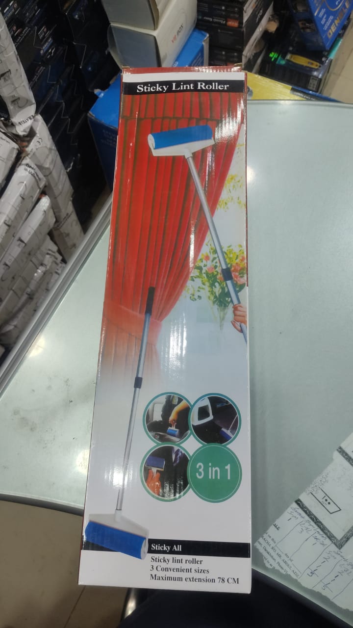 Roller Dog Cat Hair Remover - Reusable Sticky Washable Pet Hair Roller Dust Picker Cleaner Brush - Image 4