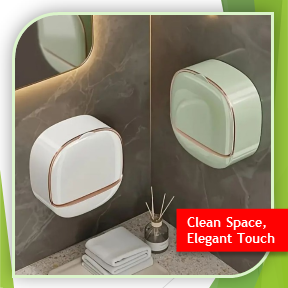 Self-Adhesive Wall-Mounted Soap Holder | Luxury Design (Random Colors) (Qd)