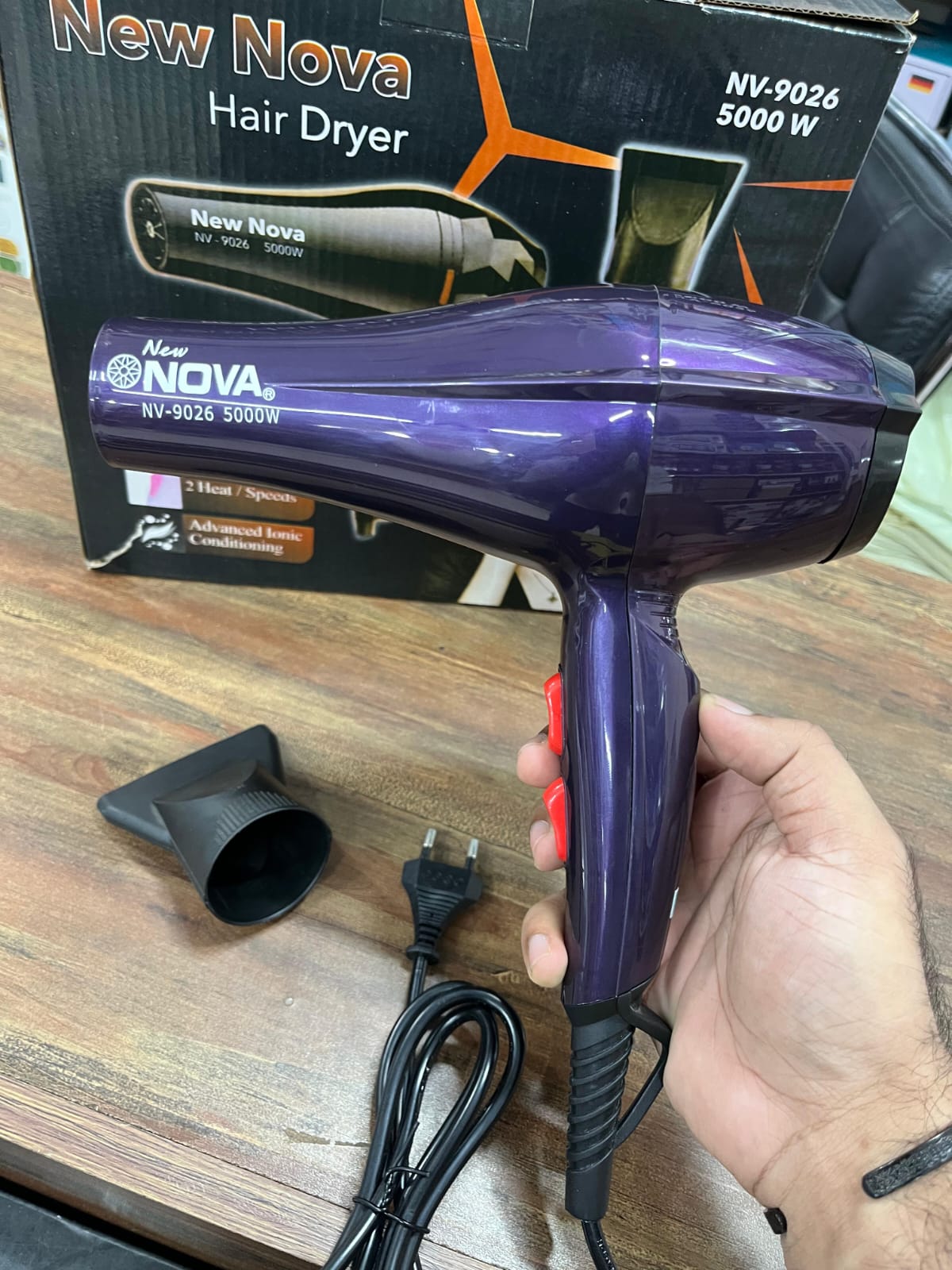 Nova 5000W Hair Dryer with Hot & Cold Settings (EX) - Image 2