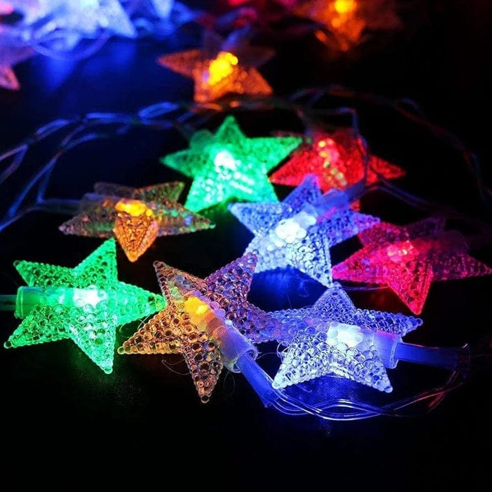 Star Shaped Multicolored String Light - Image 2
