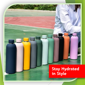 Matte Finish Stainless Steel Water Bottle – 500ml