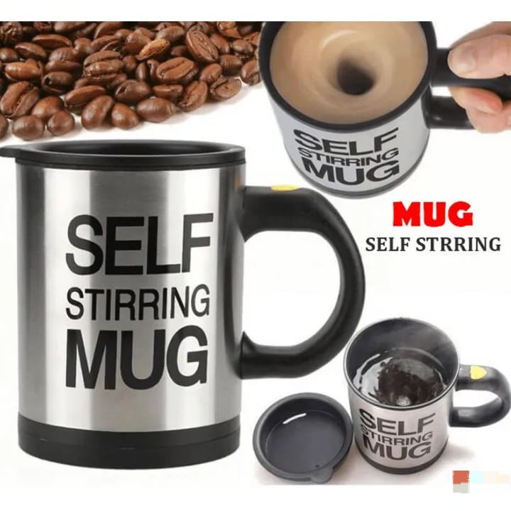 Self Stirring Coffee Mug, Automatic Mixing Travel Cup - Image 2
