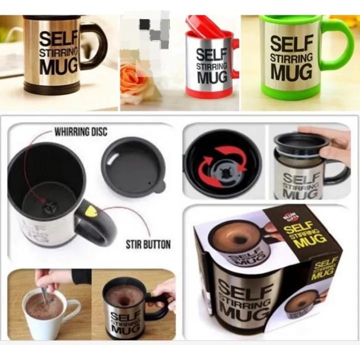 Self Stirring Coffee Mug, Automatic Mixing Travel Cup - Image 3
