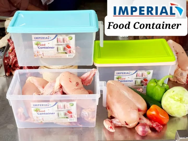 Space-Saving Plastic Food Storage Container with Lid (Random Colors) - Image 2