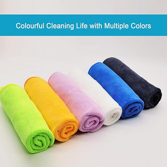 Pack of 6 Baby Soft Mini Face Towels | Multi-Purpose Washcloth Set (Qd) (EX) - Image 3