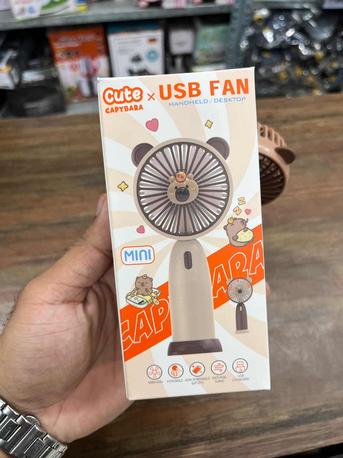 Hot Sale Portable Mini Fan | Multiple Designs Available (Qd) - Image 3