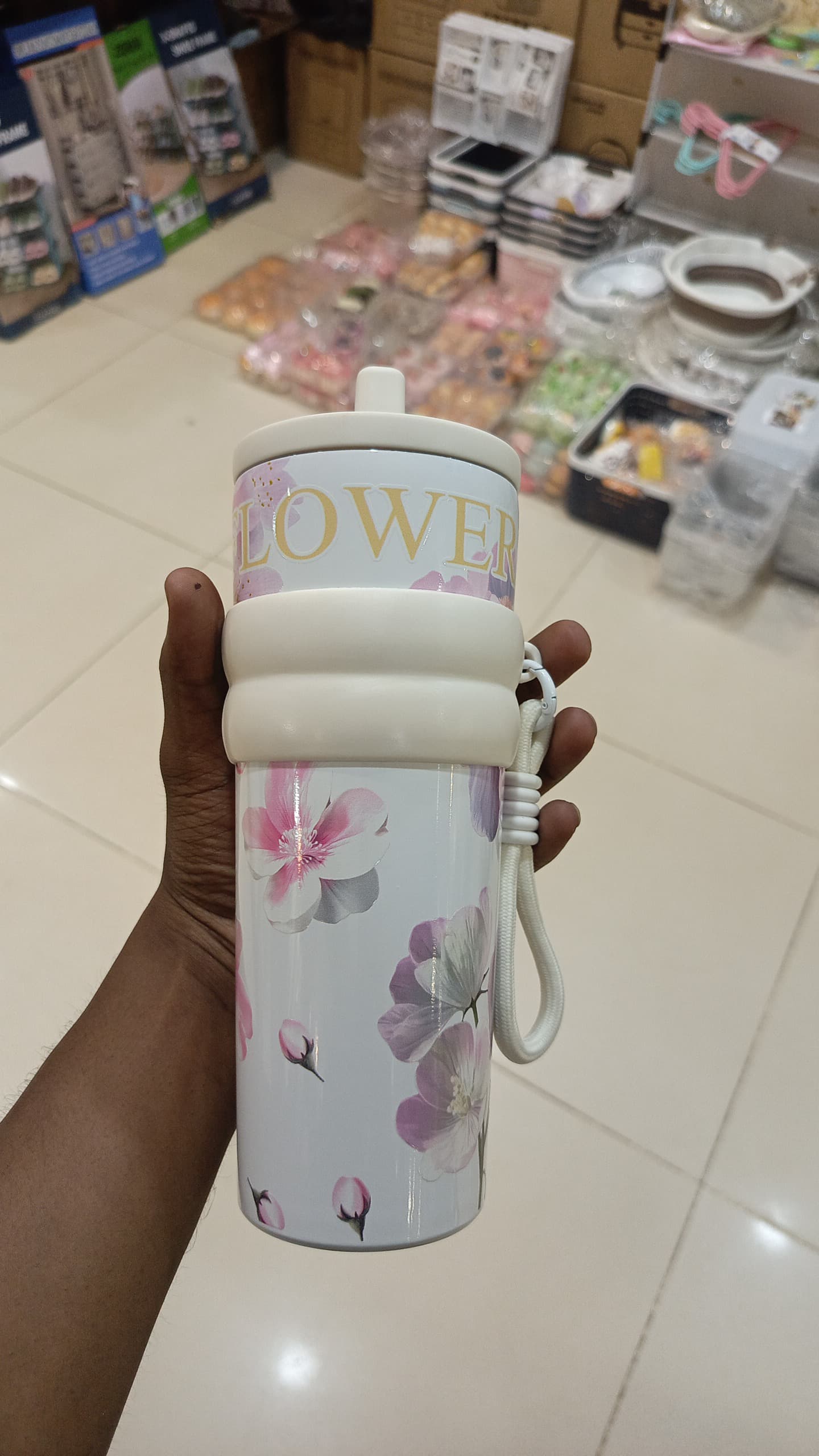 720ml Stainless Steel Insulated Tumbler with Lid & Straw Caption: - Image 5