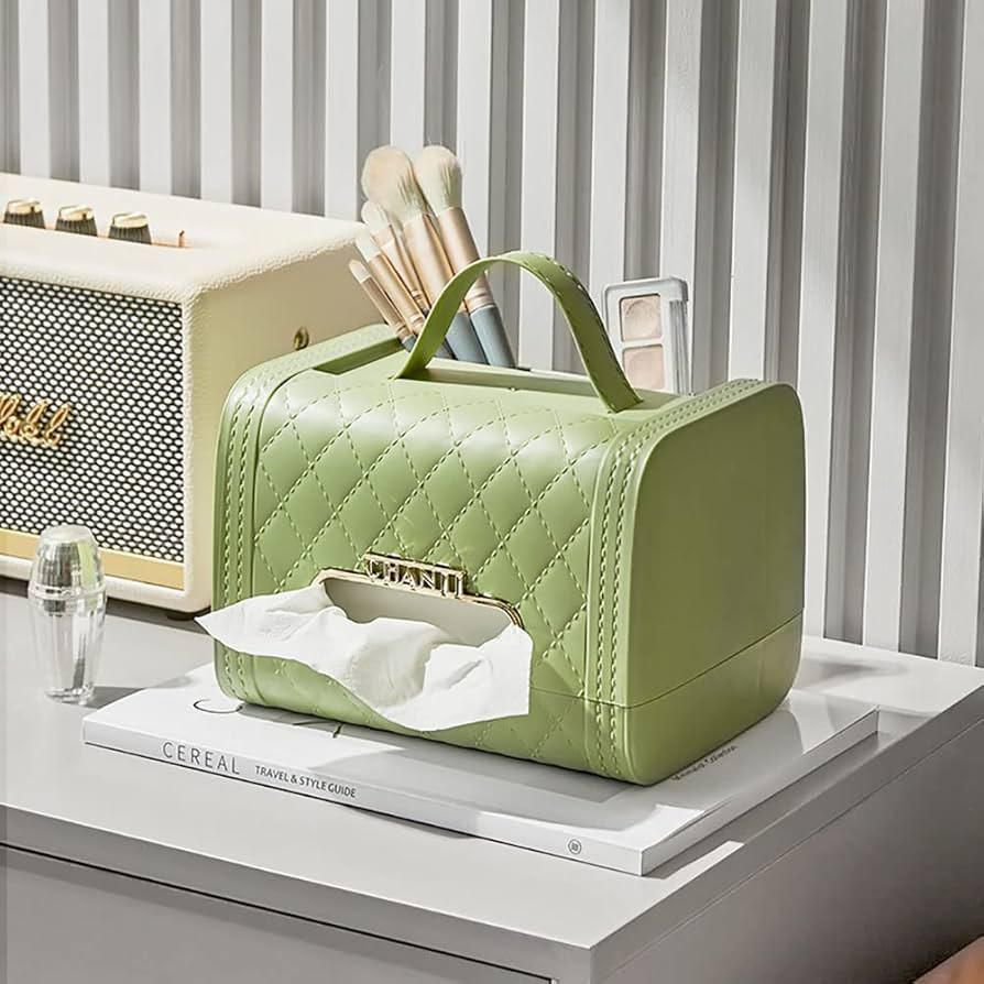 Handbag Style Tissue Box Holder | Stylish Home Organizer - Image 5