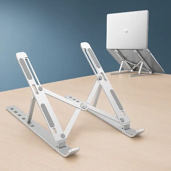 Foldable Aluminum Laptop Stand | Adjustable for All Sizes (Qd) - Image 2