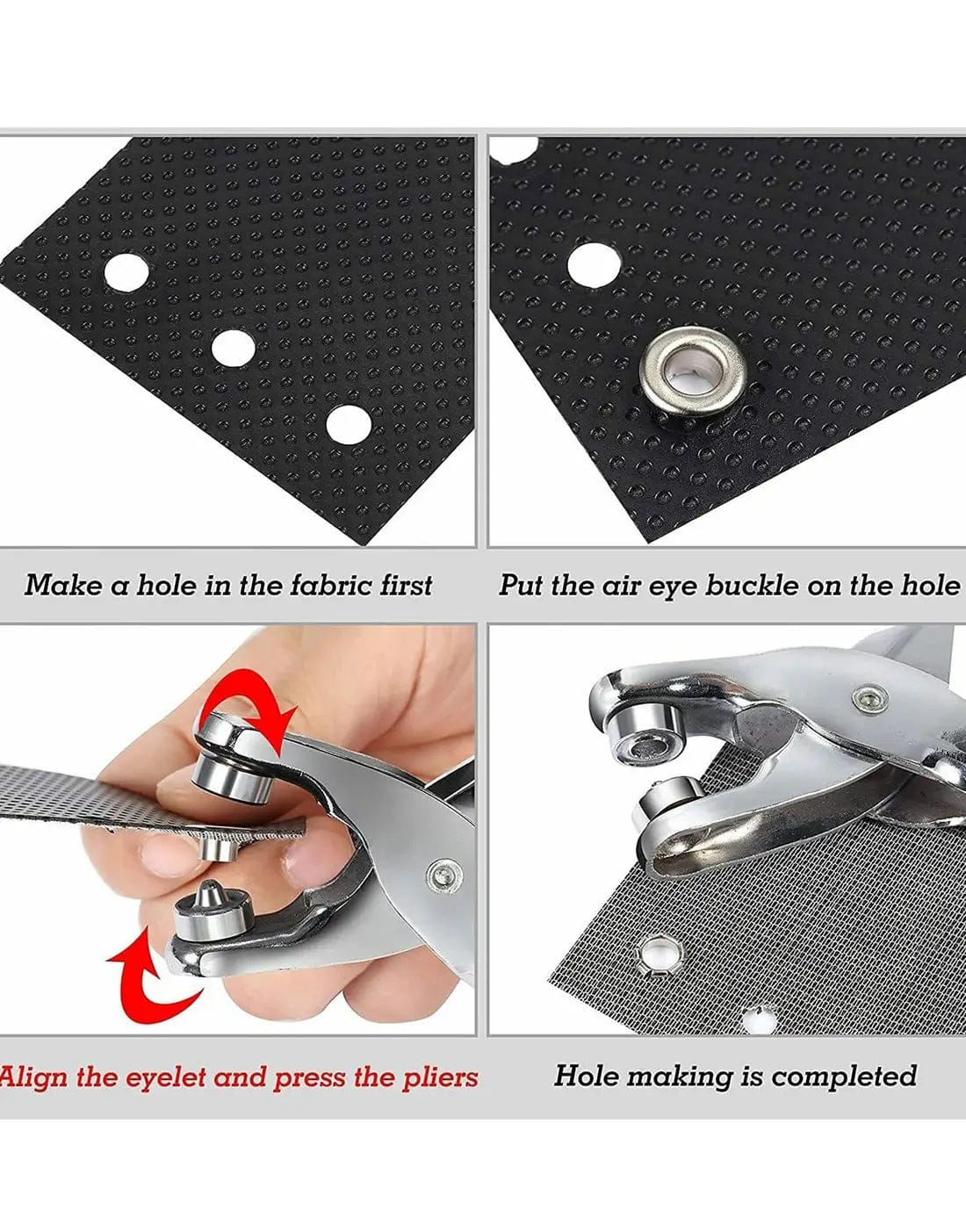 Hand Press Button Clipper Tool with Button Set (QD) - Image 2