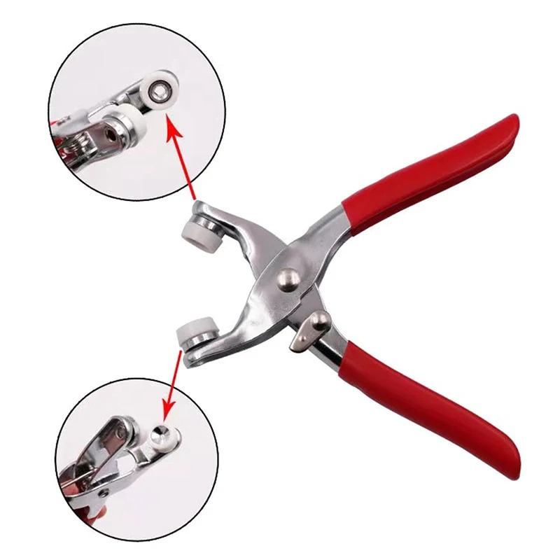 Hand Press Button Clipper Tool with Button Set (QD) - Image 3