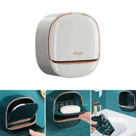 Self-Adhesive Wall-Mounted Soap Holder | Luxury Design (Random Colors) (Qd) - Image 4