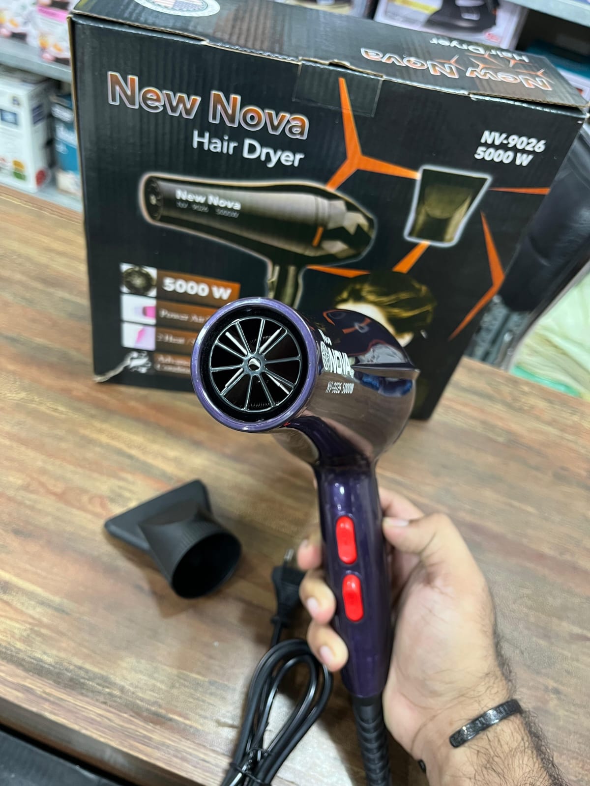 Nova 5000W Hair Dryer with Hot & Cold Settings (EX) - Image 3