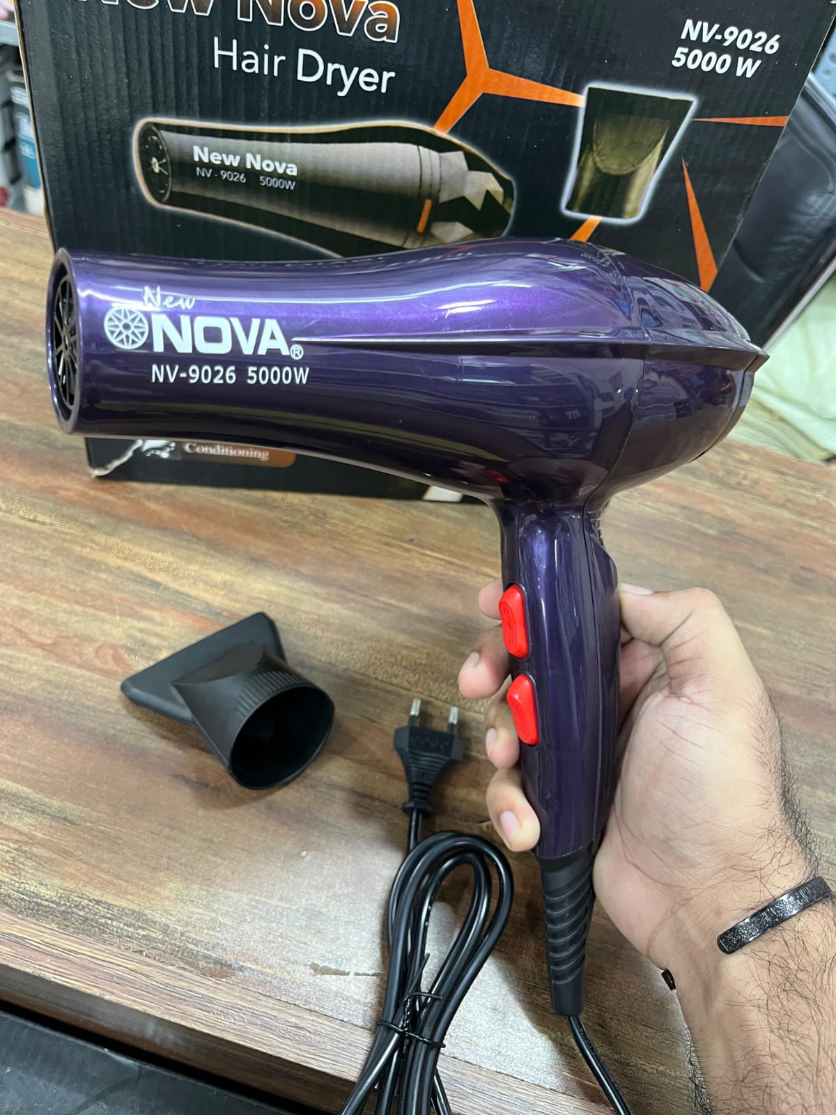 Nova 5000W Hair Dryer with Hot & Cold Settings (EX) - Image 5