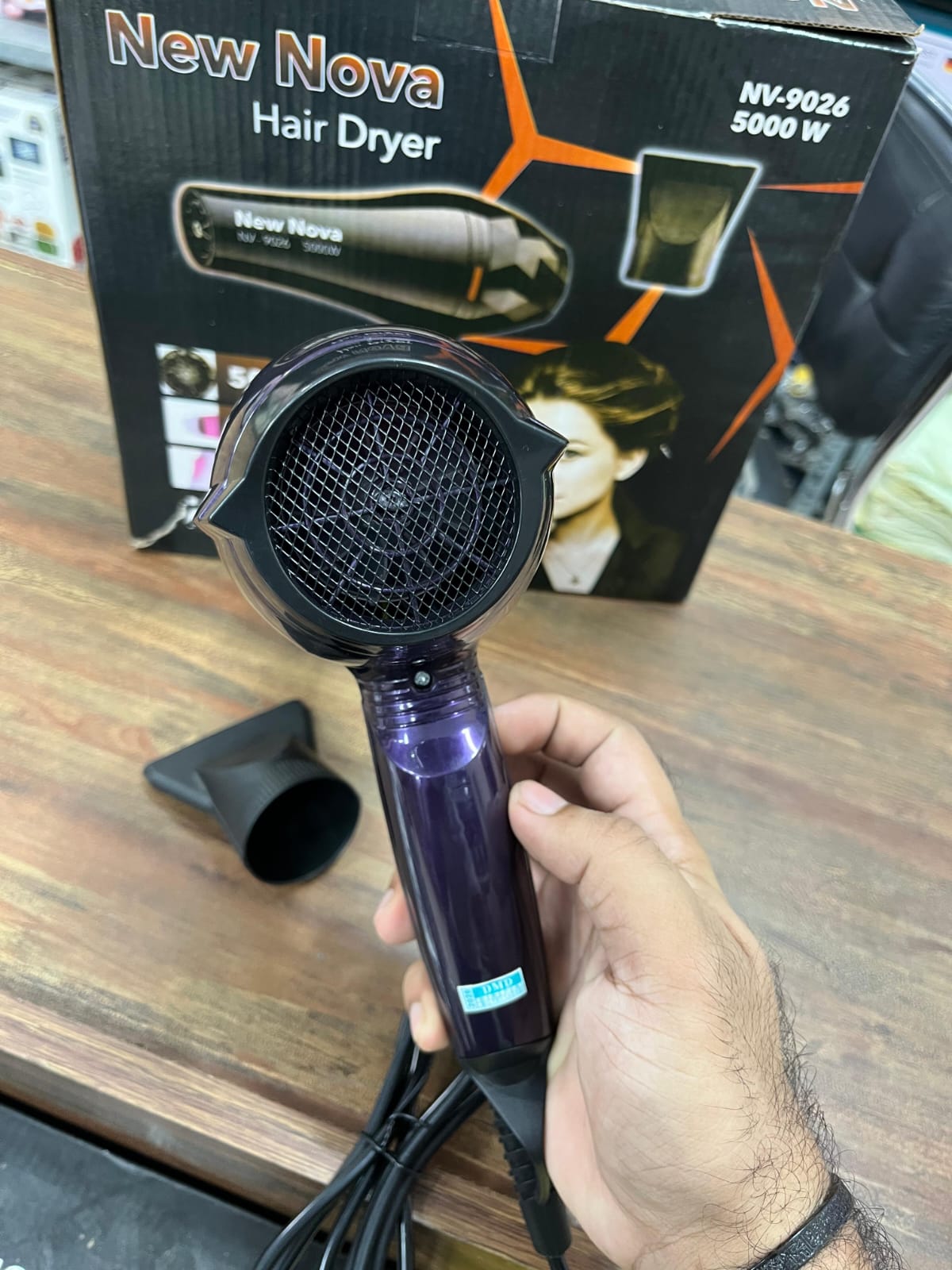Nova 5000W Hair Dryer with Hot & Cold Settings (EX) - Image 6