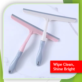 Multi-Purpose Silicone Cleaning Wiper | Glass & Surface Scraper (Qd)