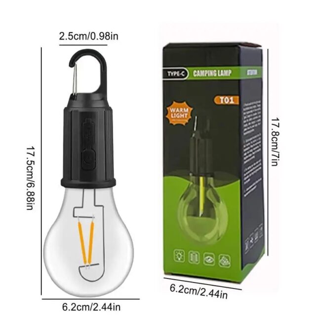 Portable Rechargeable LED Camping Lantern (HMW) - Image 3