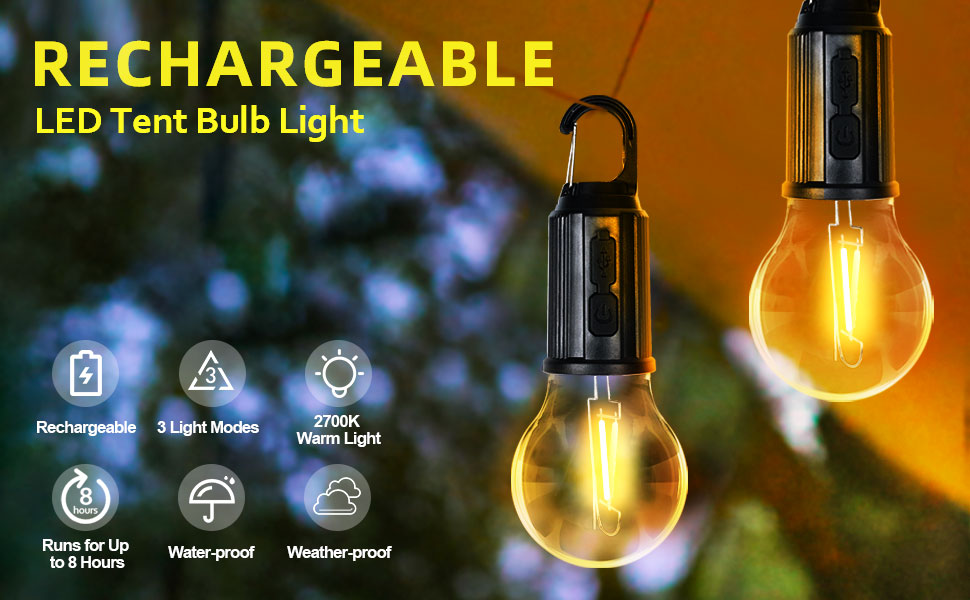 Portable Rechargeable LED Camping Lantern (HMW) - Image 4