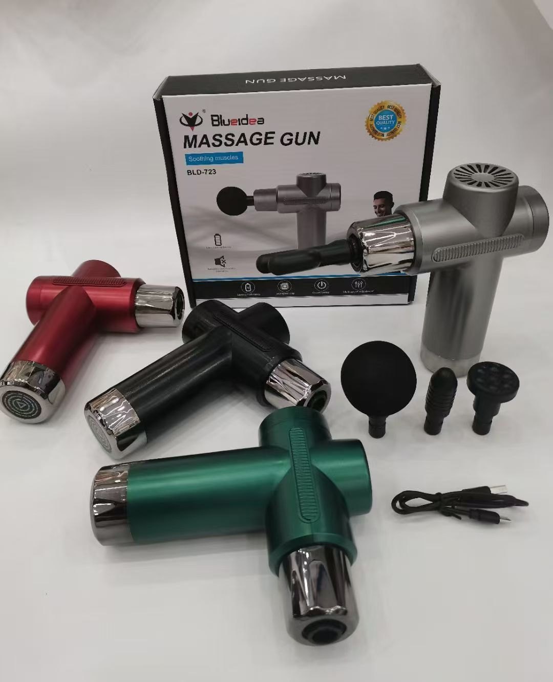 Premium Quality Metal Body Massage Gun - Image 5