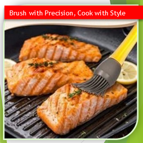Heat Resistant Silicone Oil & Pastry Brush for BBQ & Baking (HMW)