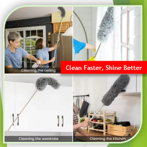 Grey Cleaning Duster | Soft Dust Removal Brush (AF)