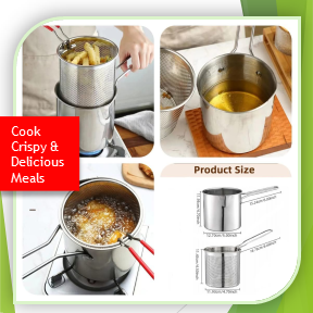 Stainless Steel Deep Fryer Pot for Crispy Frying (AAT)