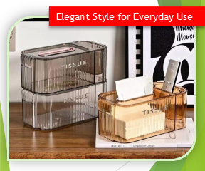 Premium Acrylic Tissue Box Holder (AB)