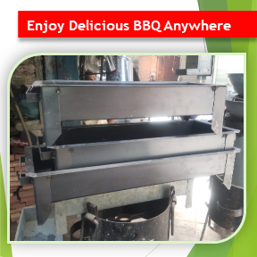 Portable Outdoor BBQ Grill Stand Small Size 18" X 30"