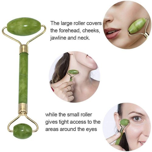 Jade Stone Facial Roller – Flawless Face Massager (Qd) - Image 3