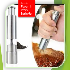 Premium Stainless Steel Mini Pepper & Salt Grinder (SC)