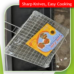 Stainless Steel BBQ Hand Grill for Chicken, Fish & Meat (Small)