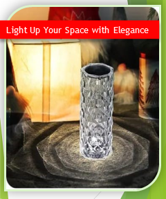 Crystal LED Lamp with Touch & Remote Control (HMW)