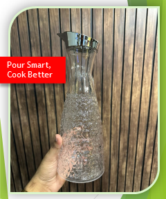 Clear Acrylic Oil Dispenser Jar for Kitchen Use