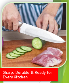 5-Piece Stainless Steel Knife Set with Cutting Board (HMW)