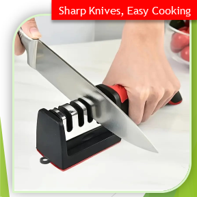 Professional 3-Stage Knife Sharpener for Kitchen Knives (HC)